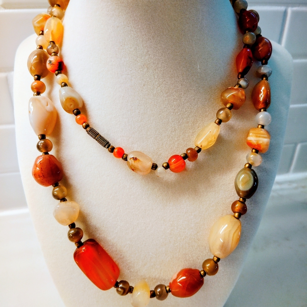 Gemstone traveler's Gemstone bead necklace